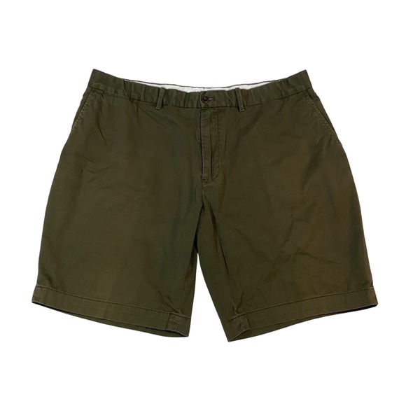 Polo Golf Ralph Lauren Other - Polo Golf Ralph Lauren Mens 38 Olive Green Chino Shorts Cotton Flat Front
